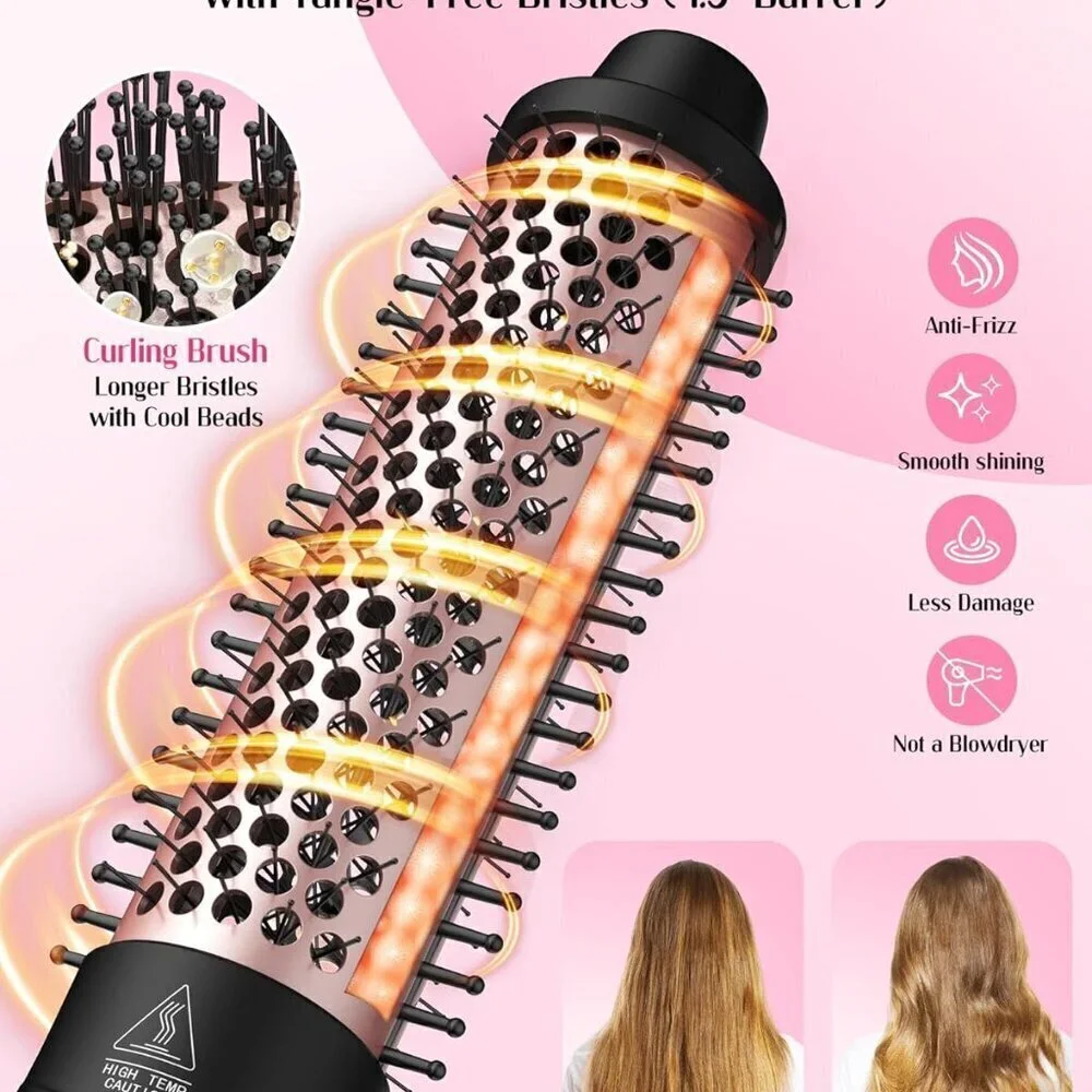 5 in 1 Curling Iron Set, Fast Heat Up Curling Wand from 3/8 to 1 1/4 Inch and a